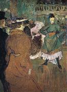 Henri  Toulouse-Lautrec Le Depart du Qua drille au Moulin Rouge oil painting on canvas